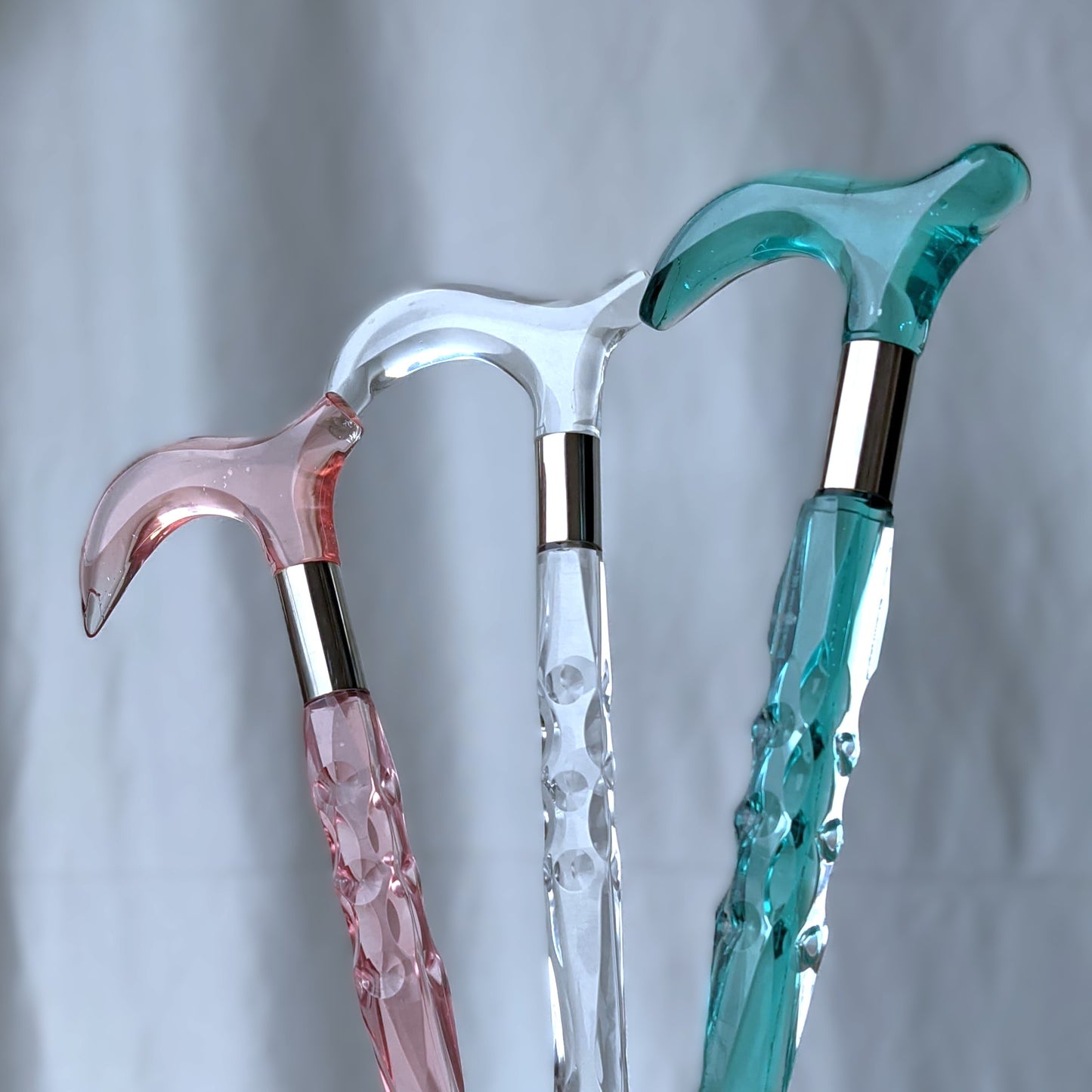 Luxury Clear Crystal Acrylic Walking Stick for Women | Elegant Transparent Cane for Seniors & Stylish Ladies | Custom Size + Gift Box