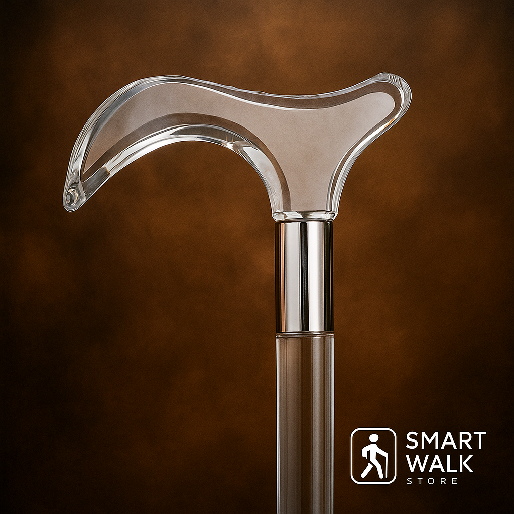 Invisible See-Through Cane & Walking Stick Premium Acrylic Material