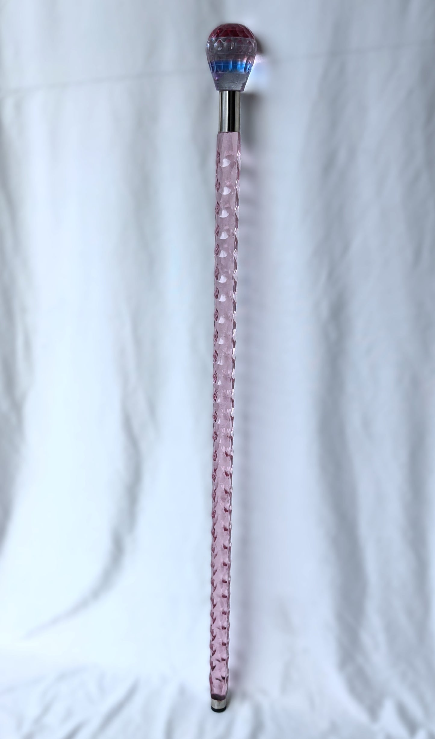Round Handle Transparent Cane Walking Stick for Women and Men Handmade Wedding Fashion & Support Cane
