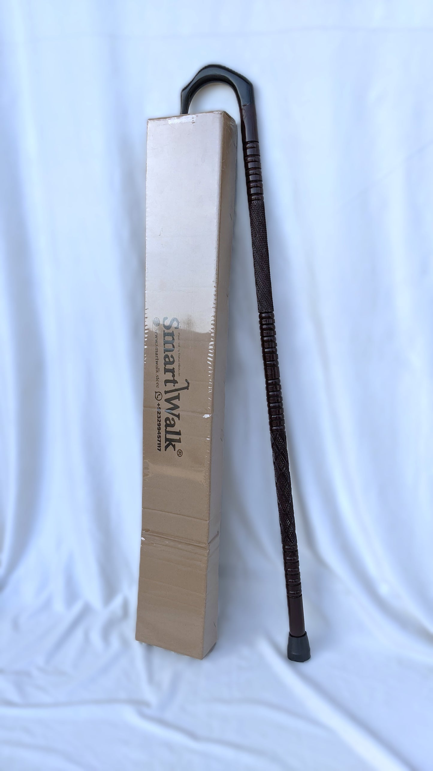 Premium Quality Wooden Walking Stick Cane – Animal Horn Handle