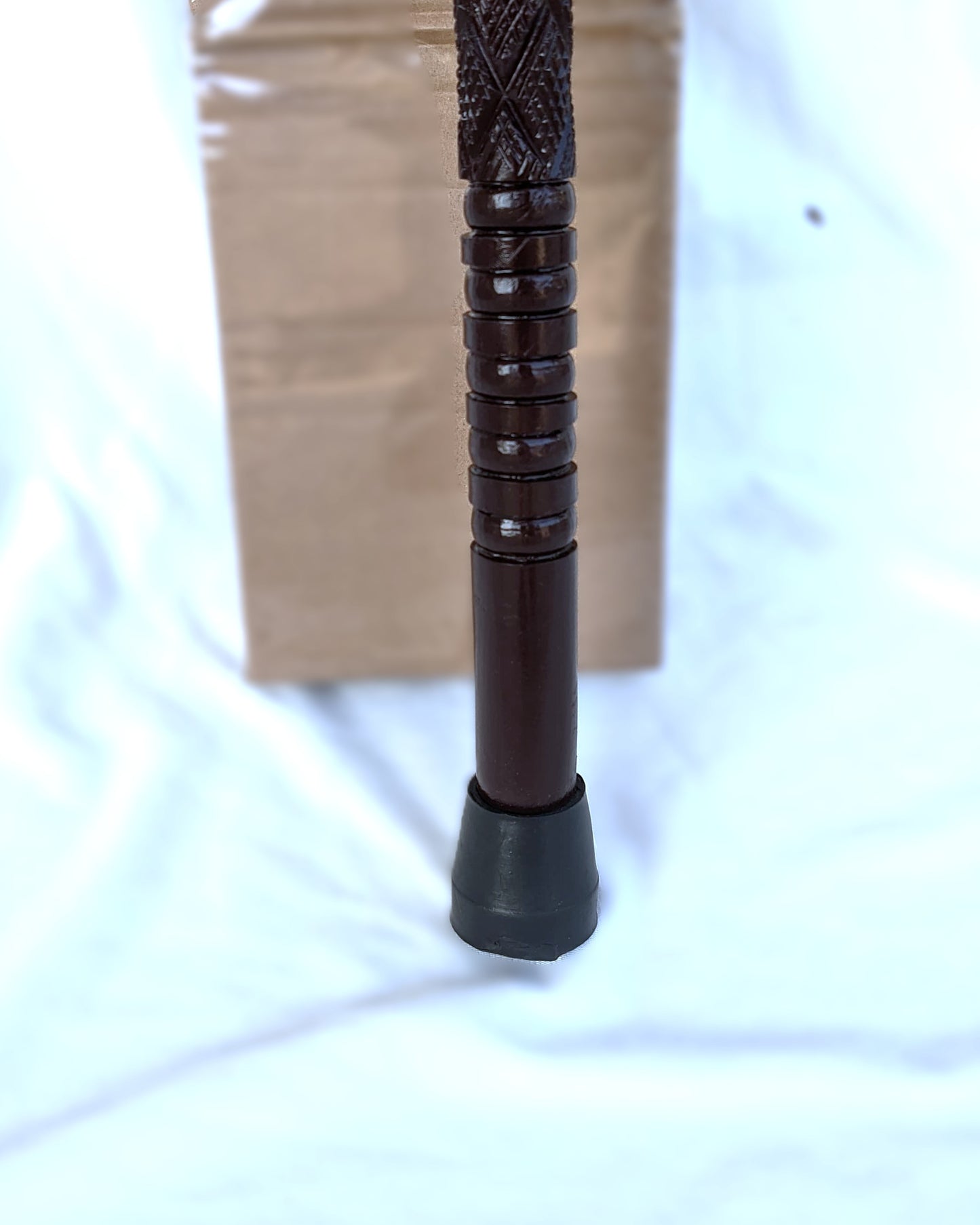 Premium Quality Wooden Walking Stick Cane – Animal Horn Handle