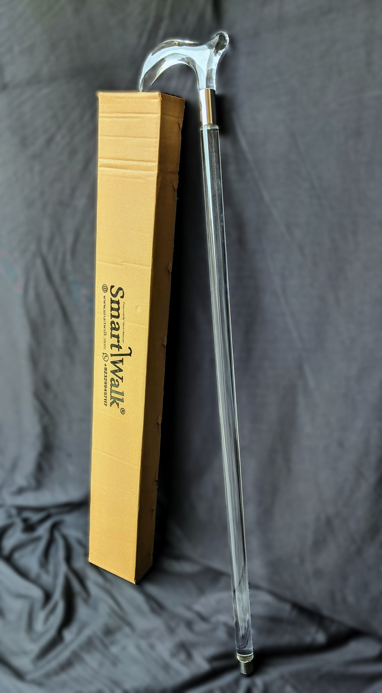 Invisible See-Through Cane & Walking Stick Premium Acrylic Material