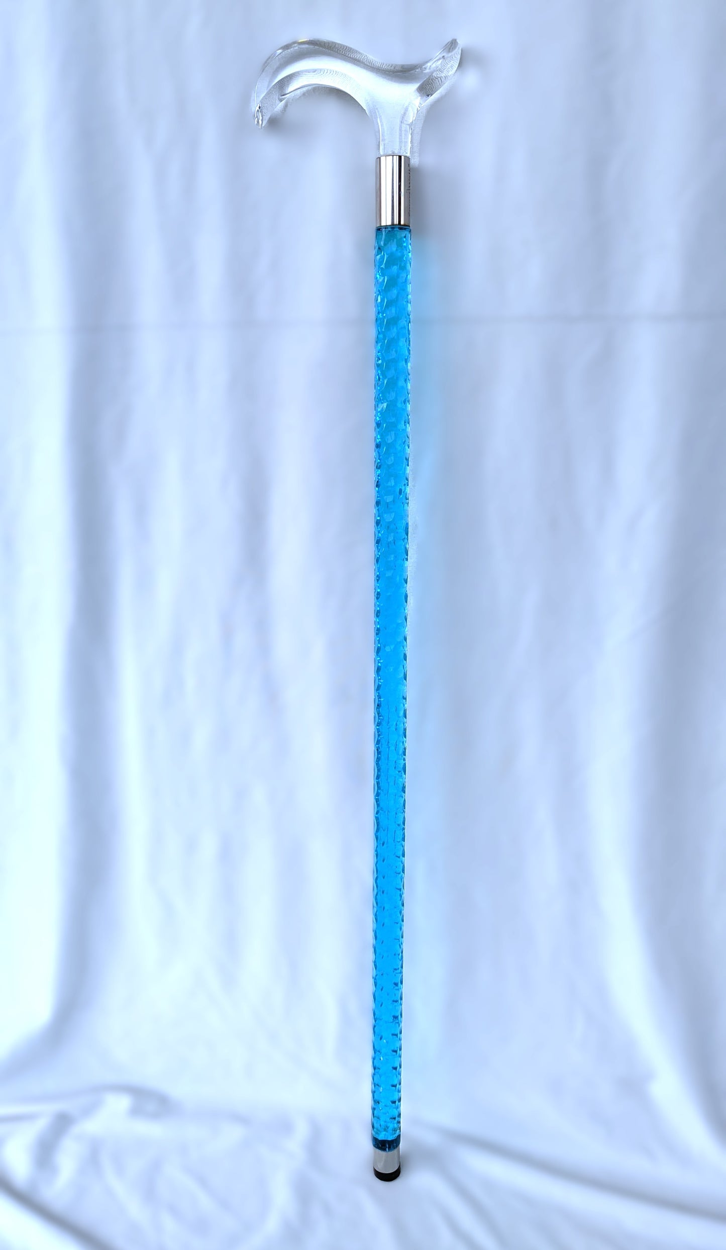 Luxury Neon Blue Acrylic Walking Cane – Women’s Special Edition