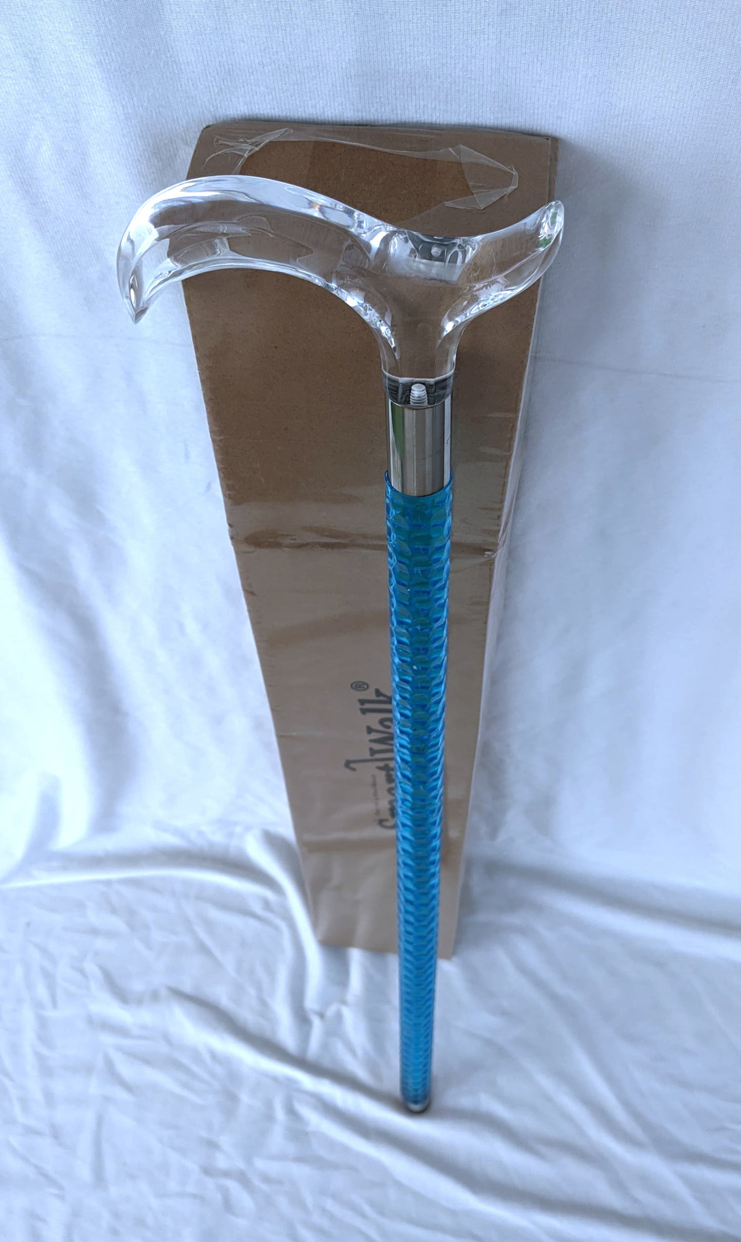 Luxury Neon Blue Acrylic Walking Cane – Women’s Special Edition