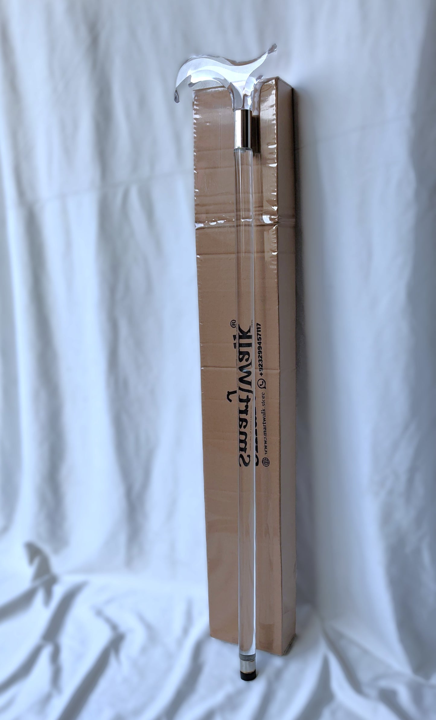 Derby Handle Clear Acrylic Walking Cane – Stylish Invisible & Ergonomic Mobility Aid for Men and Women Modern Handcrafted Stick