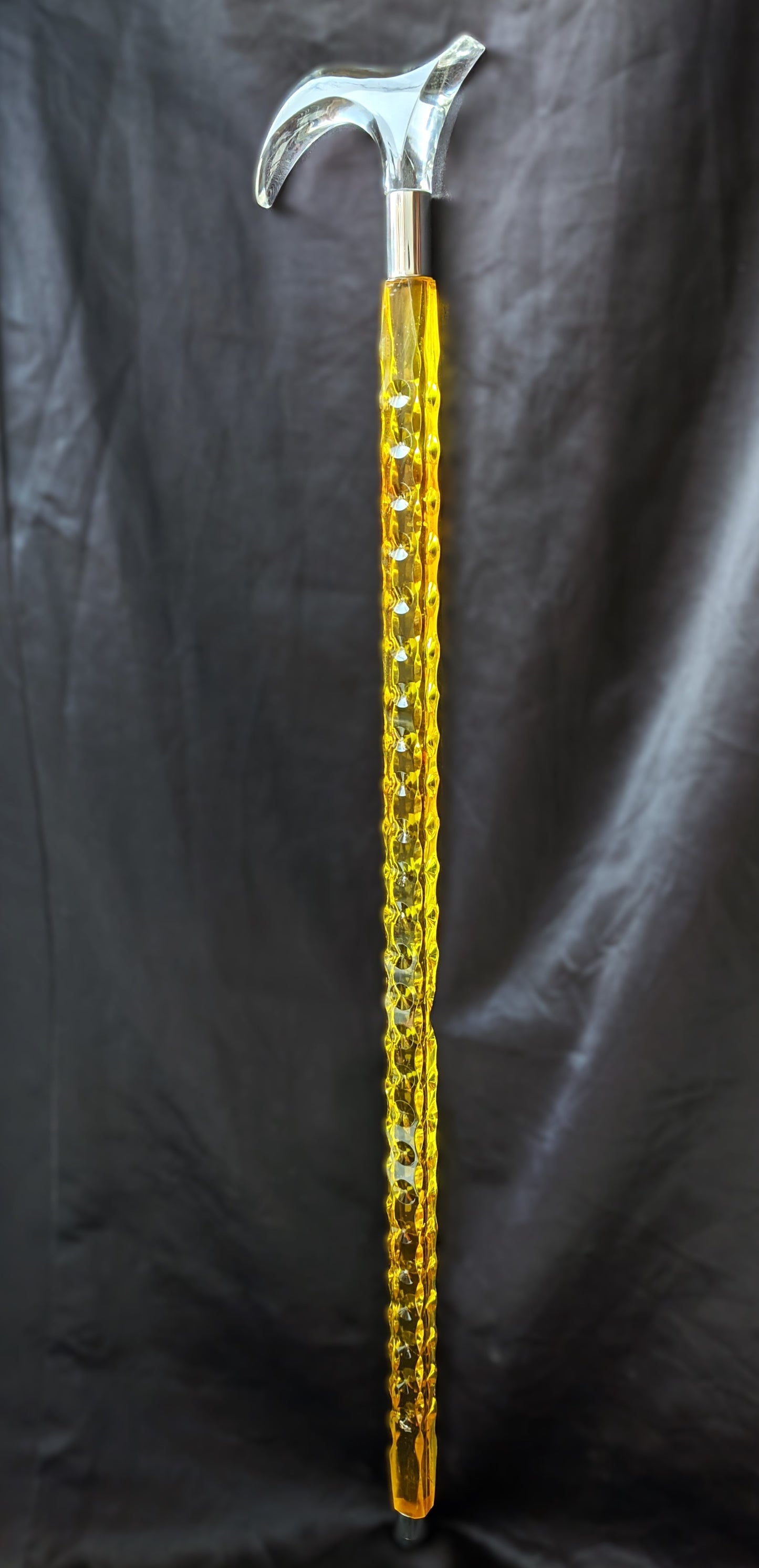 Golden Diamond Acrylic Walking Stick & Cane