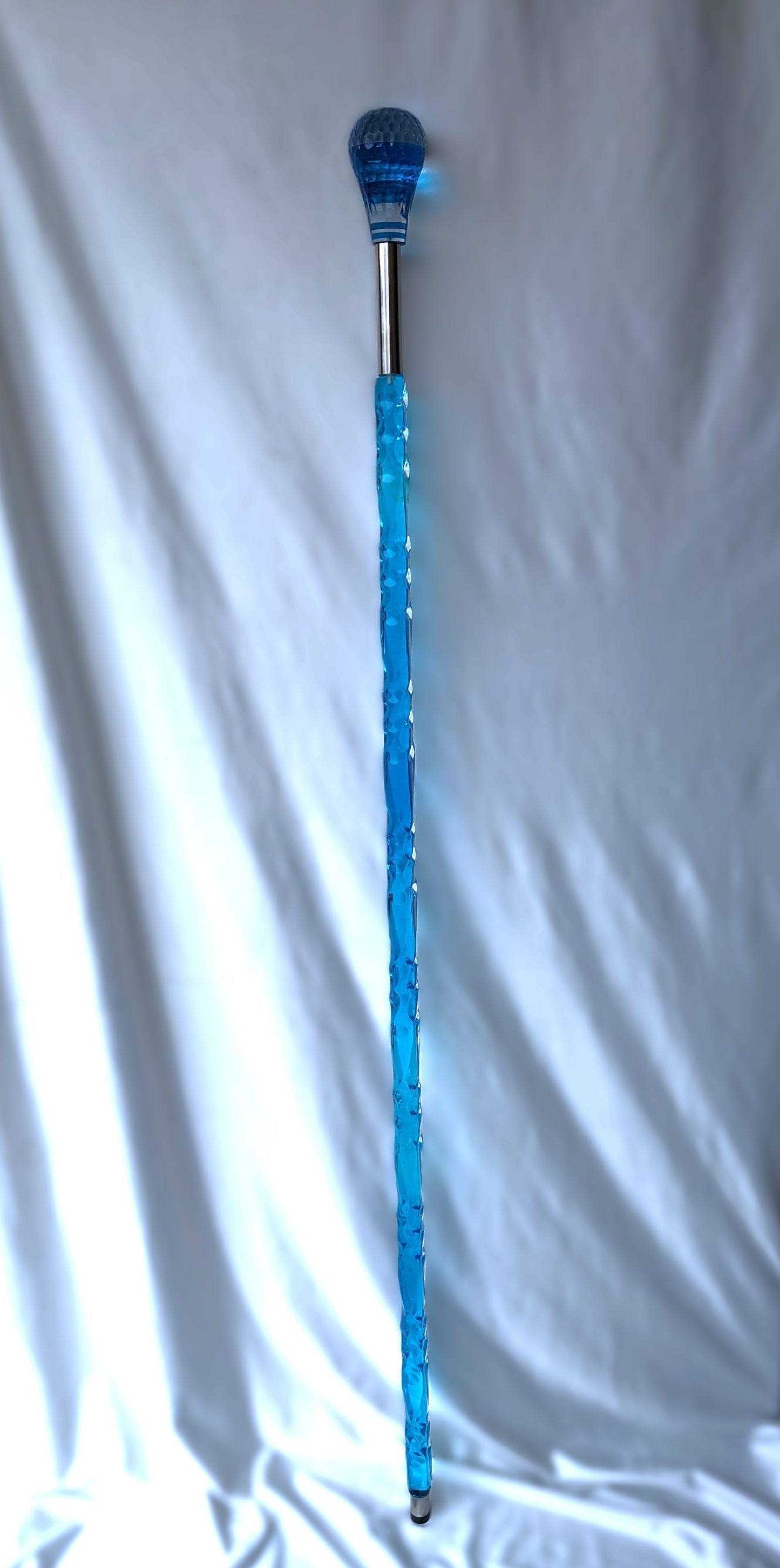 Noor-e-Khutba™ Premium Transparent Acrylic Imam Stick – 5ft Crystal Khutba Cane for Masjid, Jummah & Islamic Sermons | Durable & Elegant Design for Imams & Scholars