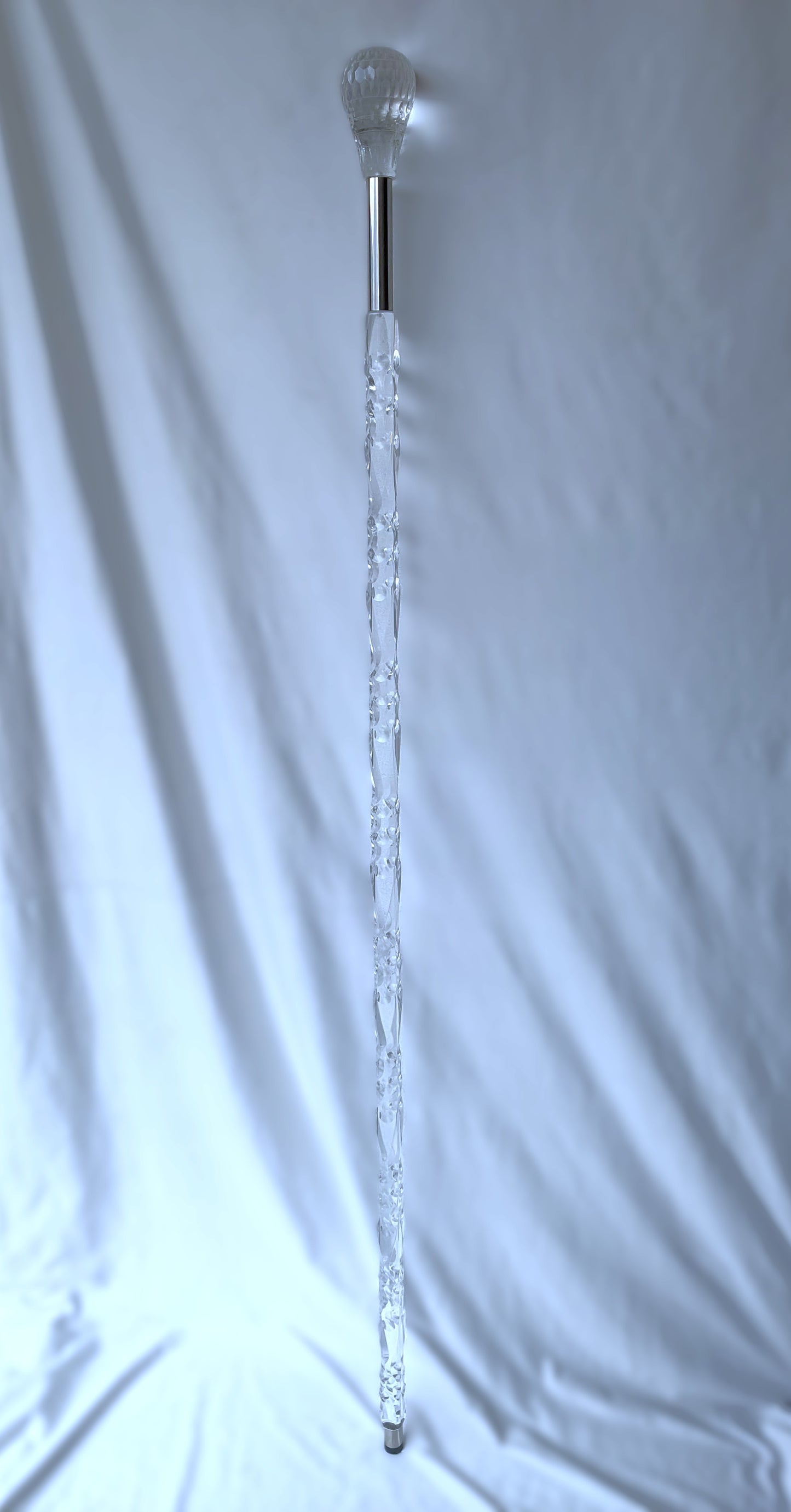 Noor-e-Khutba™ Premium Transparent Acrylic Imam Stick – 5ft Crystal Khutba Cane for Masjid, Jummah & Islamic Sermons | Durable & Elegant Design for Imams & Scholars