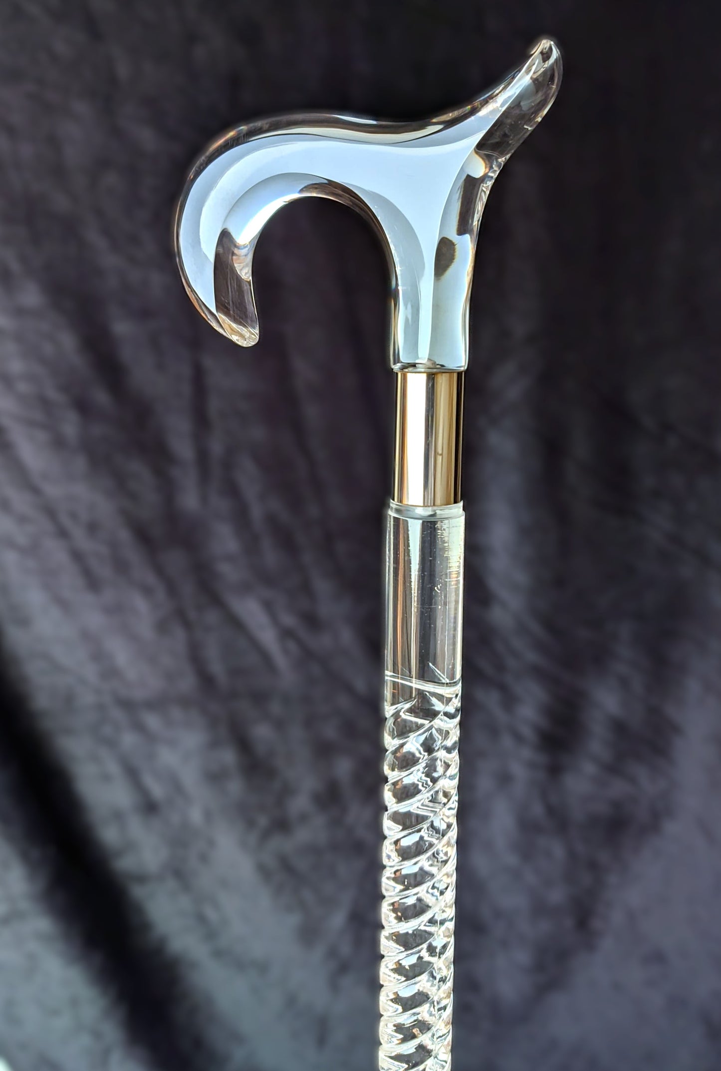 Acrylic Walking Stick Round – Premium Luxury Cane by Smart Walk