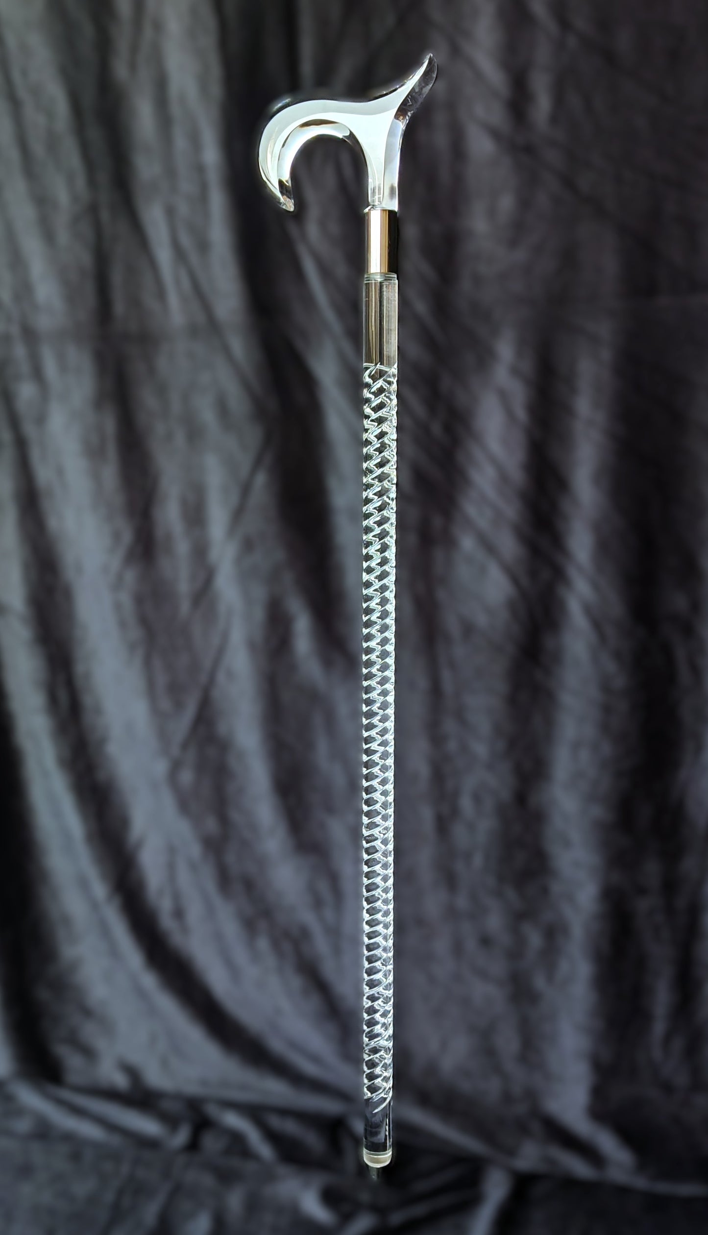 Acrylic Walking Stick Round – Premium Luxury Cane by Smart Walk
