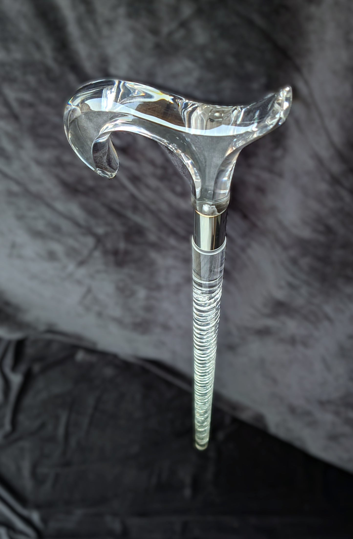 Acrylic Walking Stick Round – Premium Luxury Cane by Smart Walk