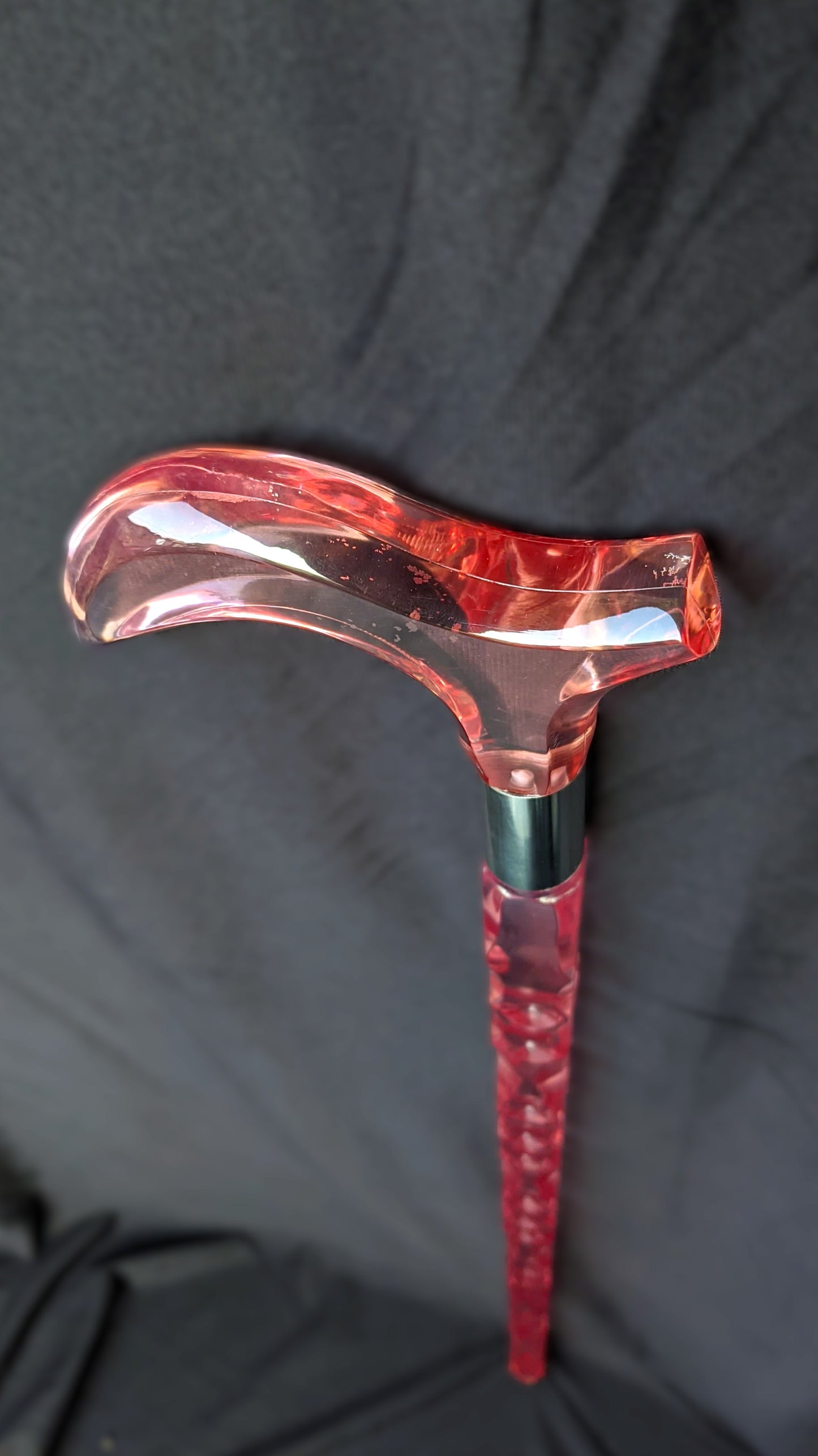 Pink Diamond Acrylic Walking Stick for Women | Elegant Crystal Cane