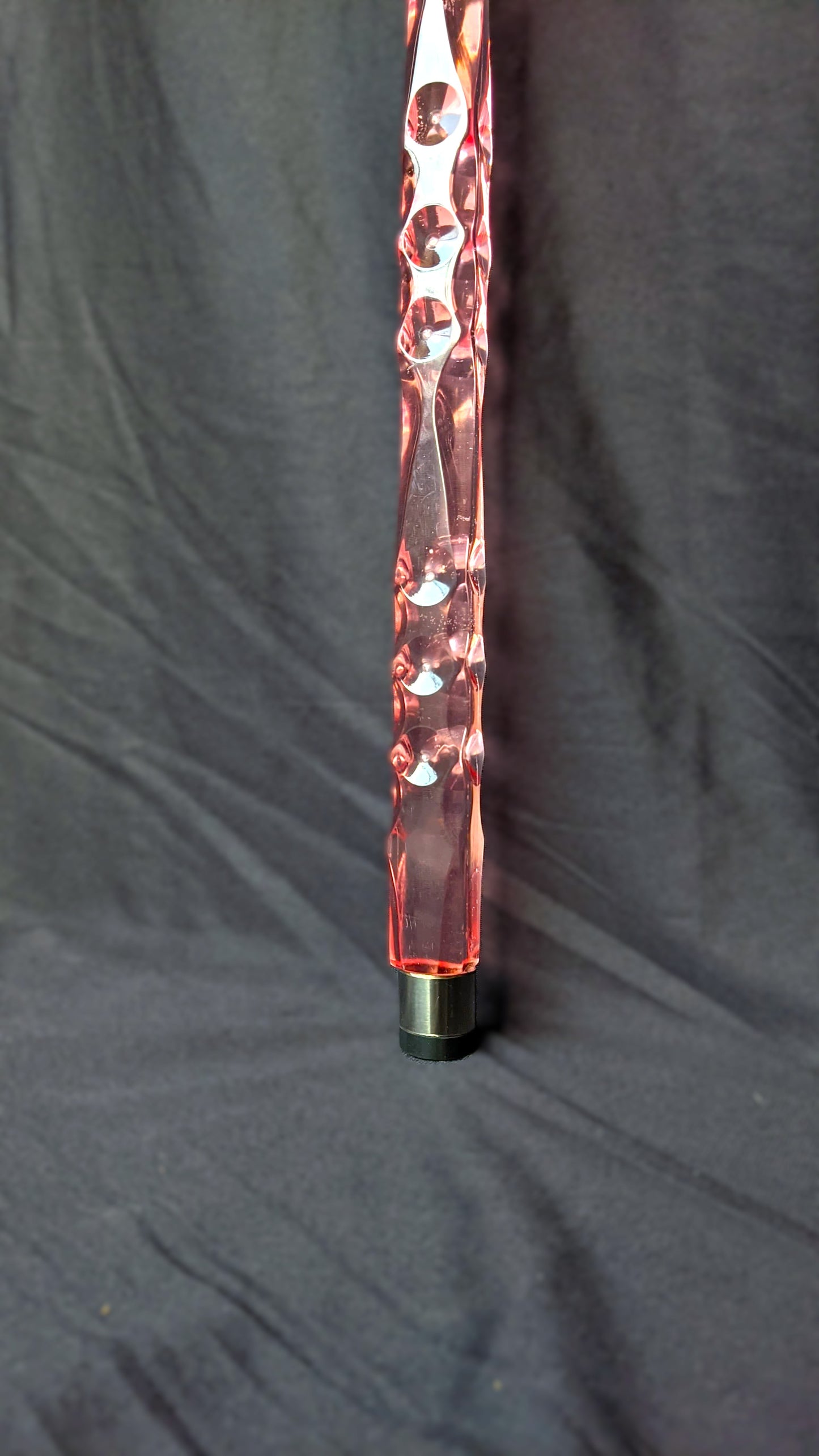 Pink Diamond Acrylic Walking Stick for Women | Elegant Crystal Cane