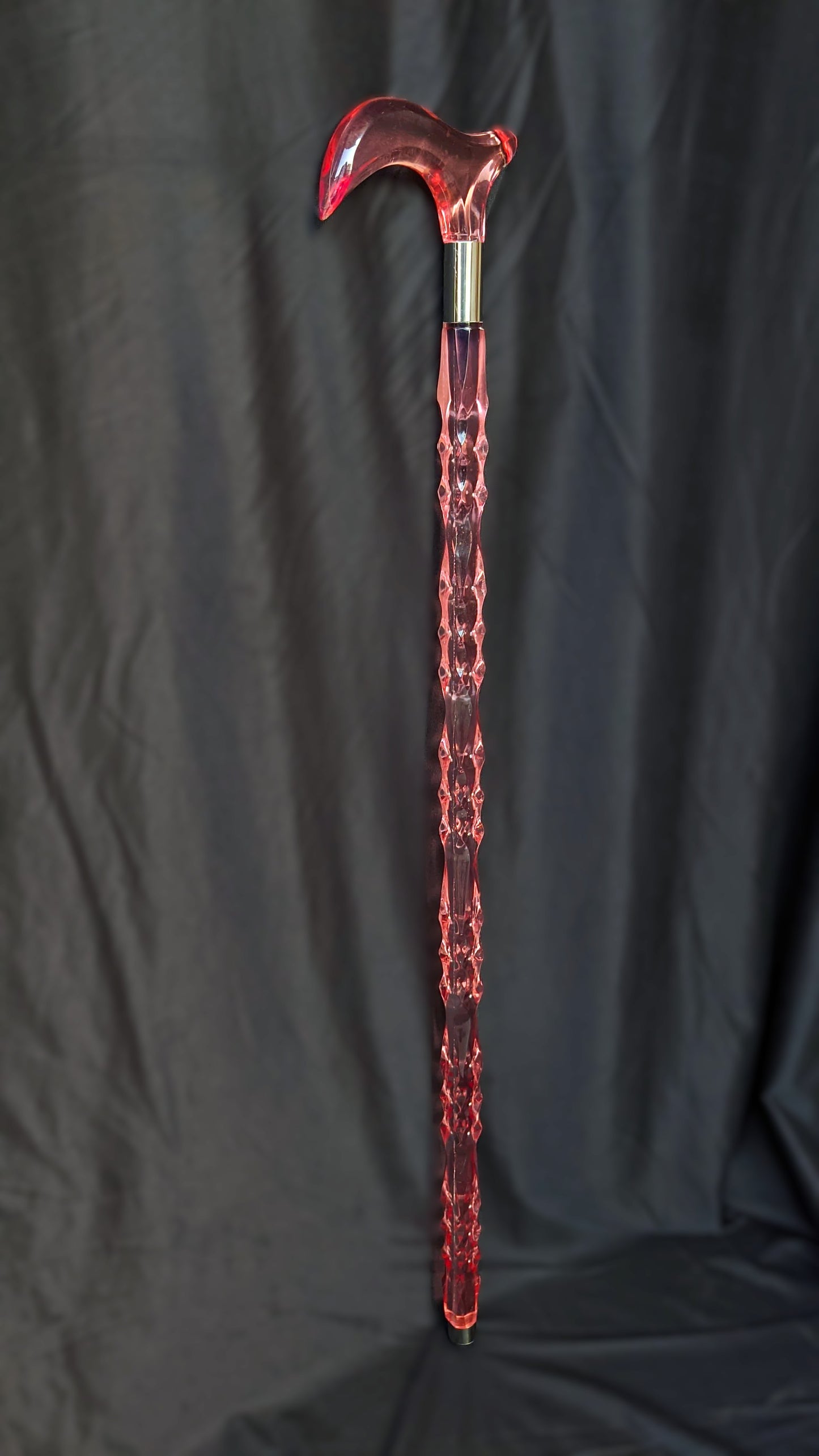 Pink Diamond Acrylic Walking Stick for Women | Elegant Crystal Cane
