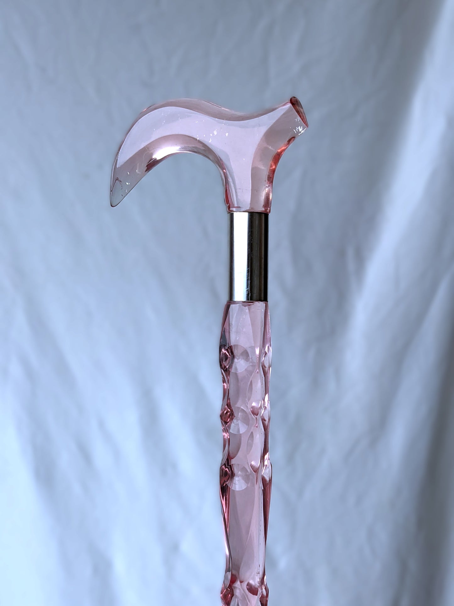 Pink Diamond Acrylic Walking Stick for Women | Elegant Crystal Cane
