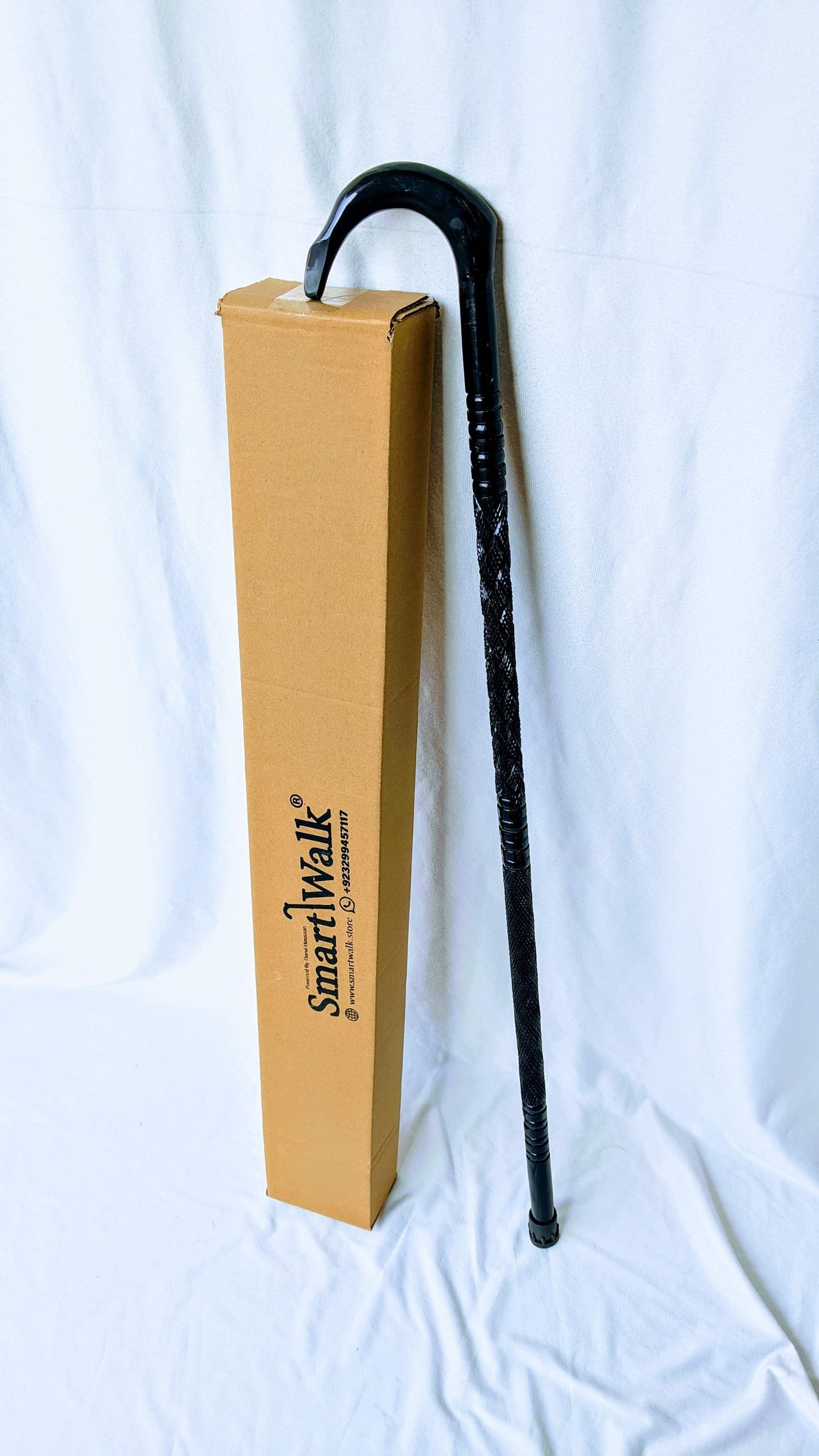 Premium Wooden Walking Stick with Horn Handle