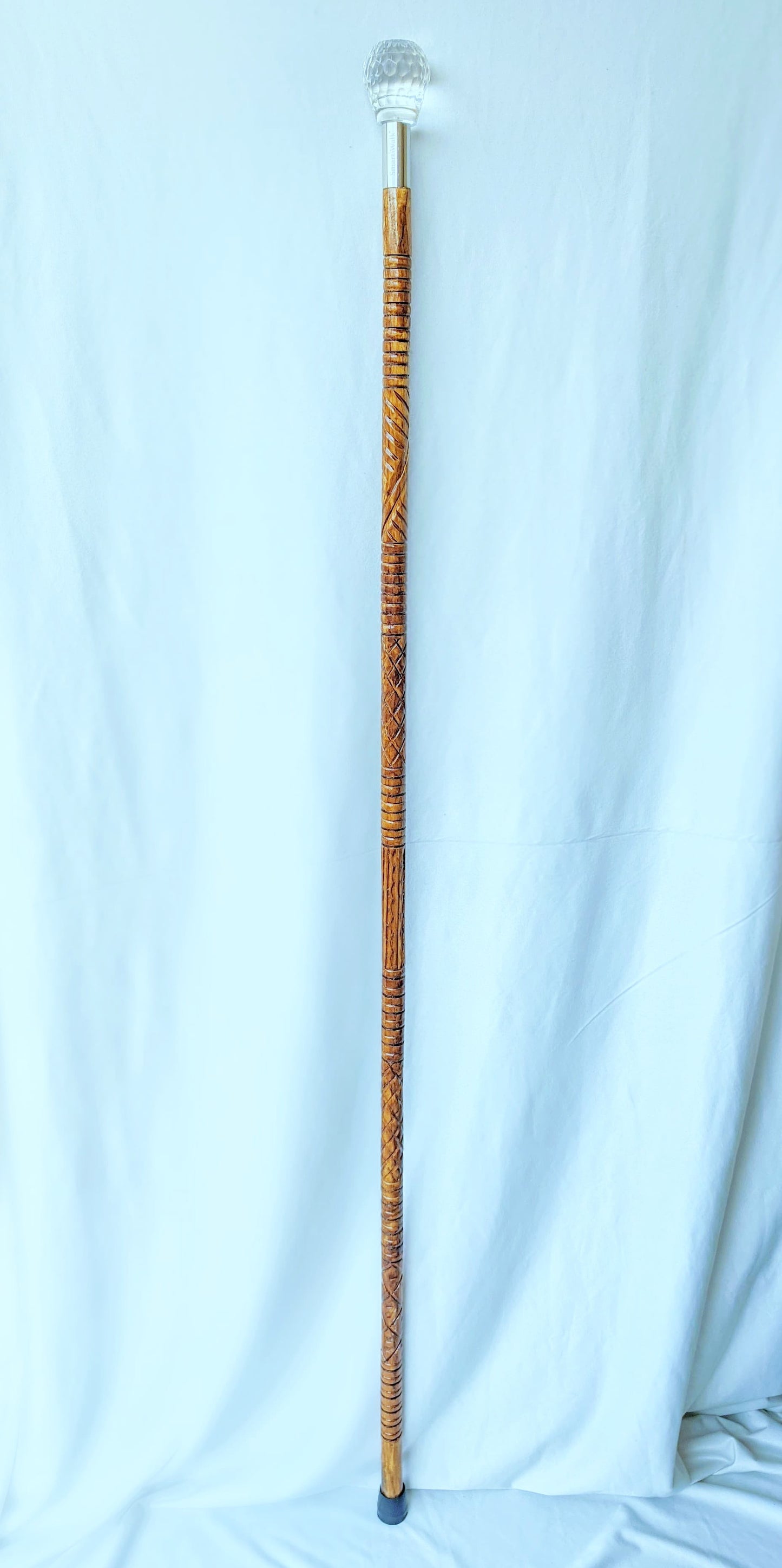 Premium Wooden & Acrylic Crystal Imam Masjid Jumma Khutba Stick