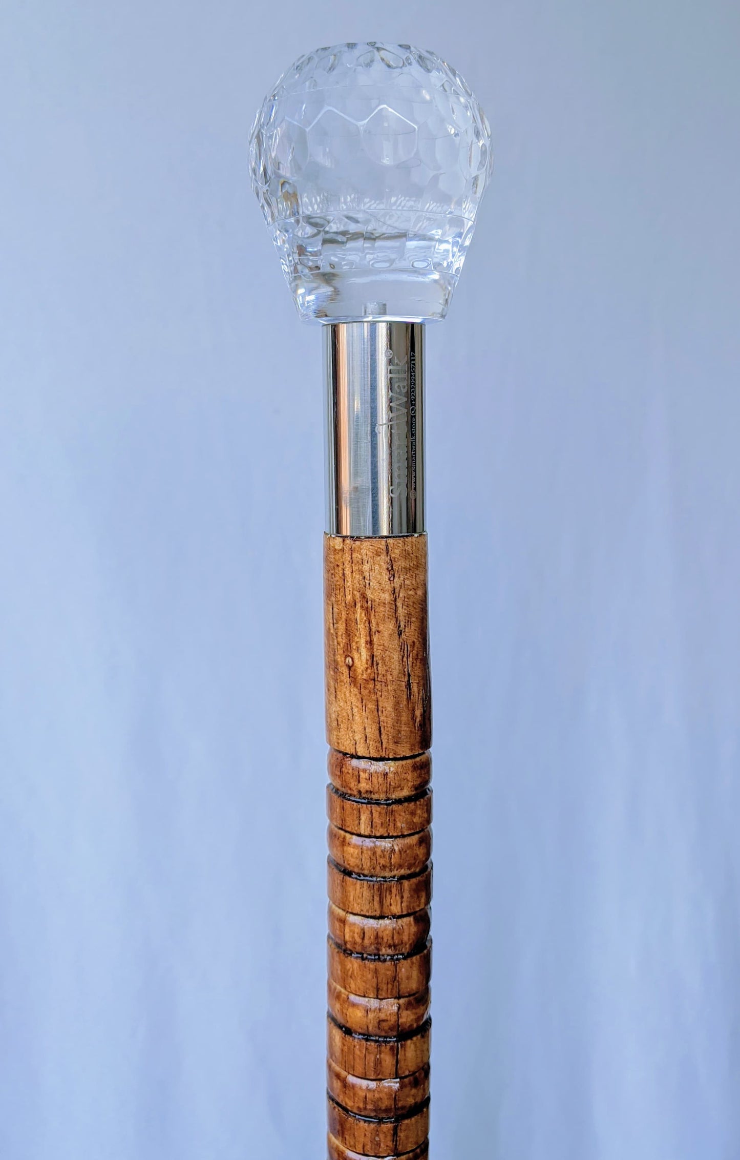Premium Wooden & Acrylic Crystal Imam Masjid Jumma Khutba Stick