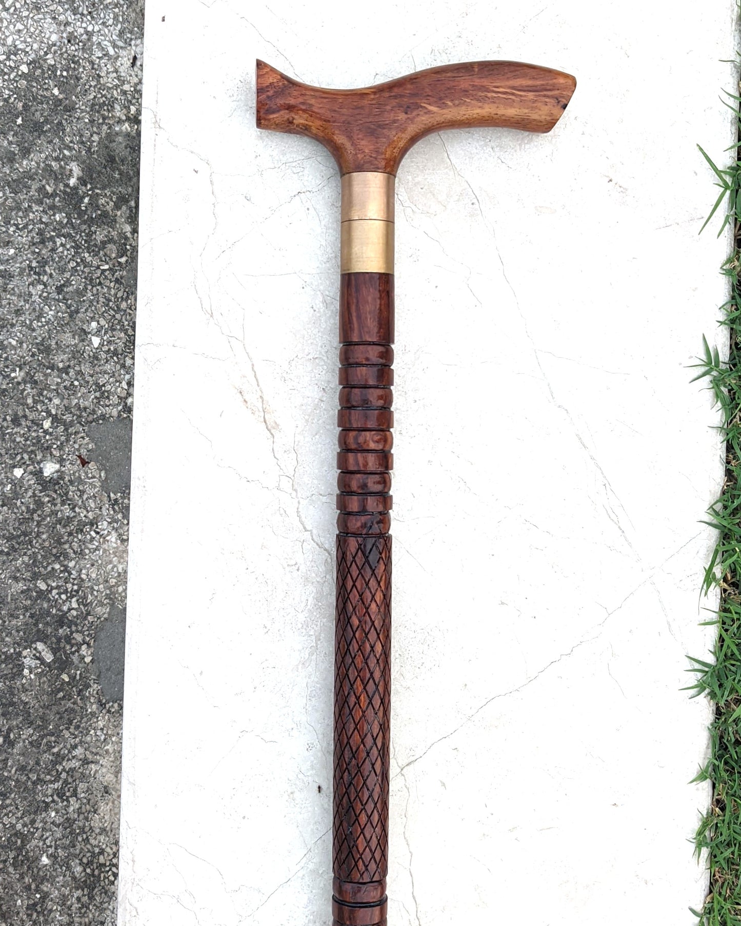 Premium Wooden Walking Stick & cane with Hidden Knife Handle