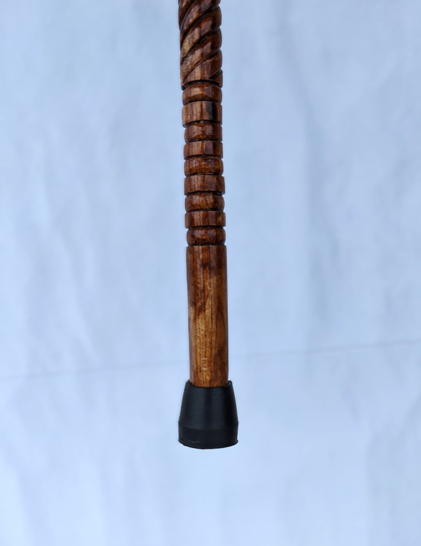 Golden Transparent Handle Walking Stick | Premium Wooden Cane for Men & Women