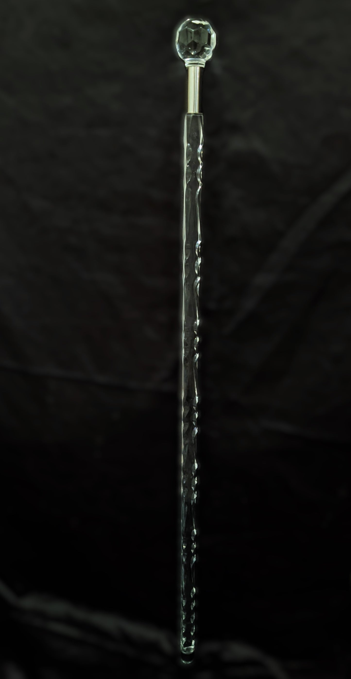 Transparent Acrylic Walking Stick with Round Handle