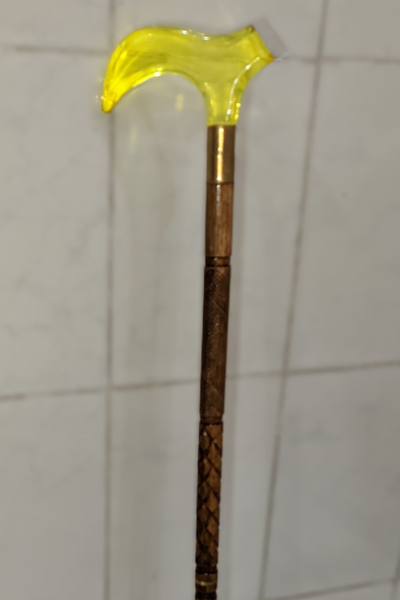 Premium Wooden Walking Cane with Stylish Acrylic Handle