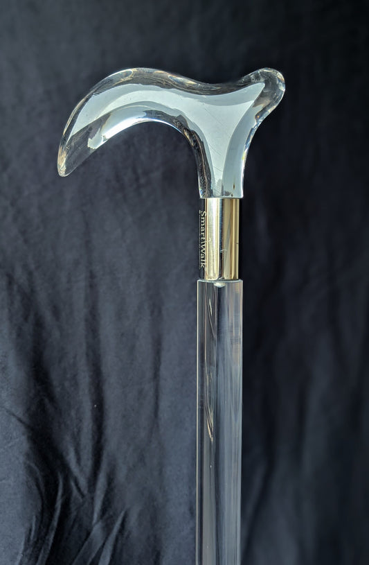 Invisible See-Through Cane & Walking Stick Premium Acrylic Material