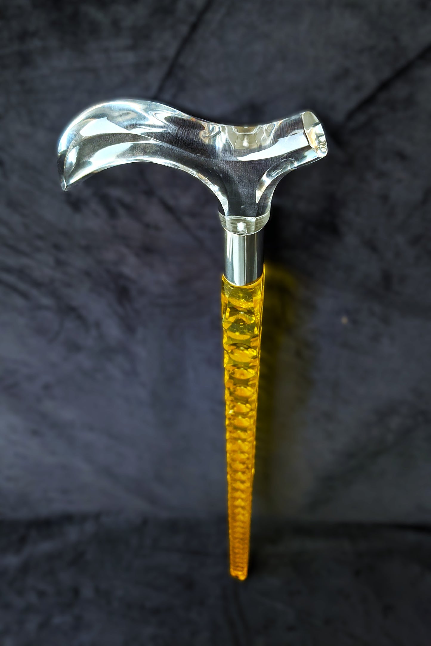 Golden Diamond Acrylic Walking Stick & Cane
