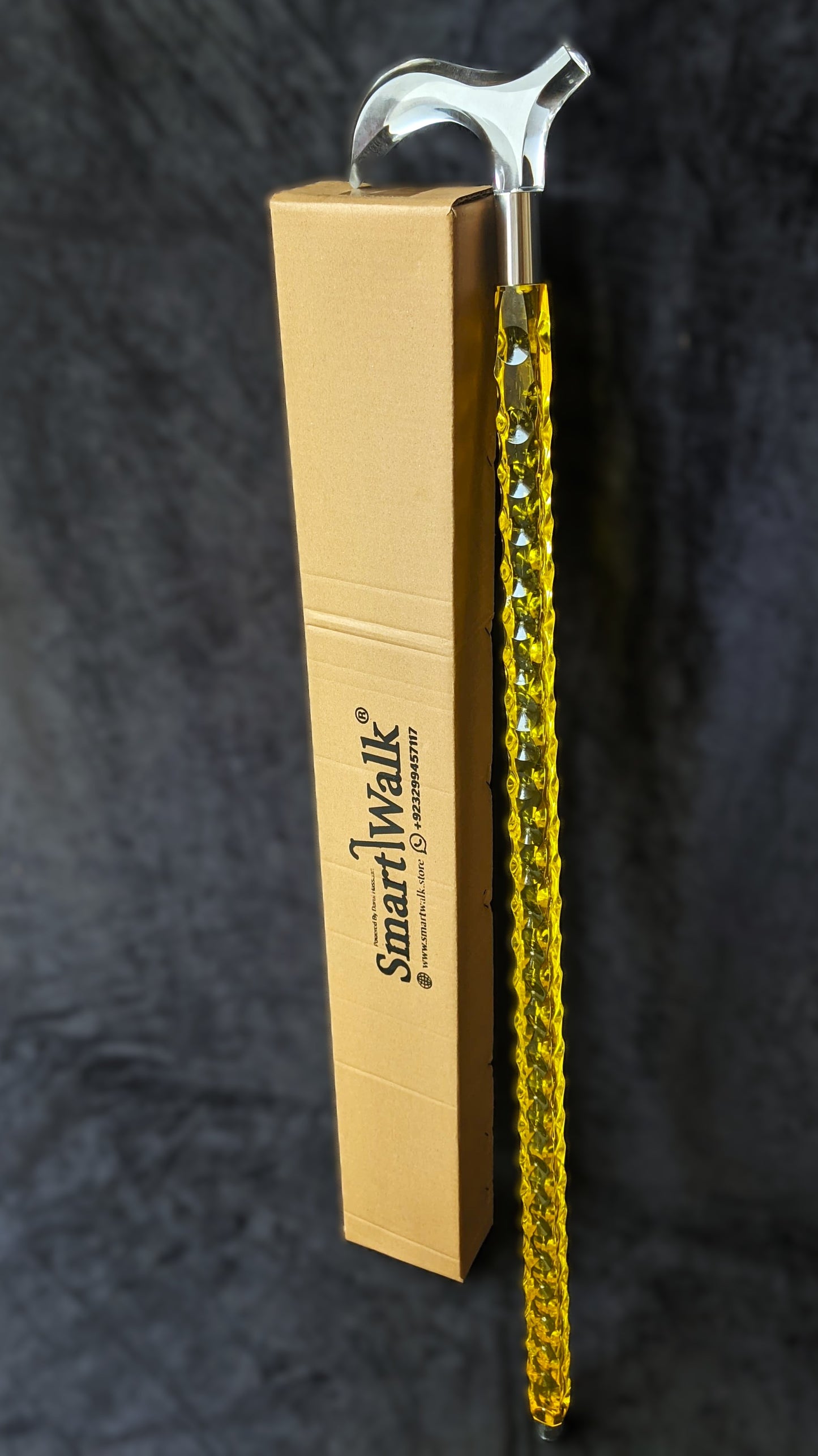 Golden Diamond Acrylic Walking Stick & Cane
