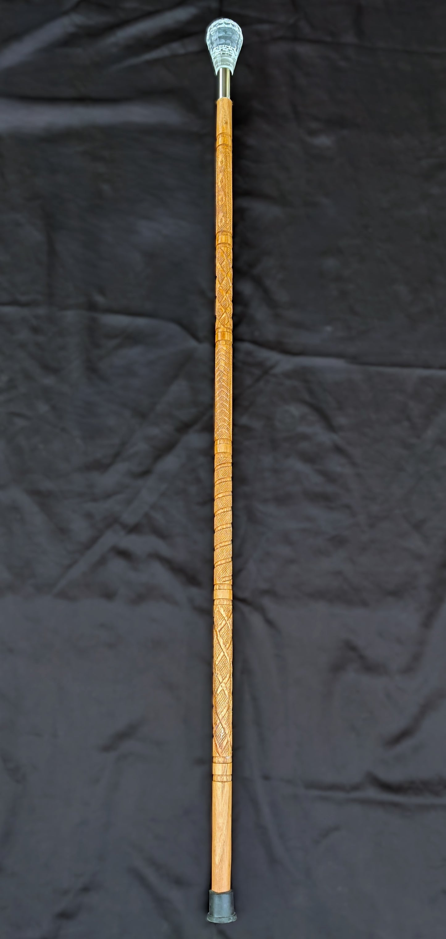 Premium Wooden &amp; Acrylic Crystal Imam Masjid Jumma Khutba Stick