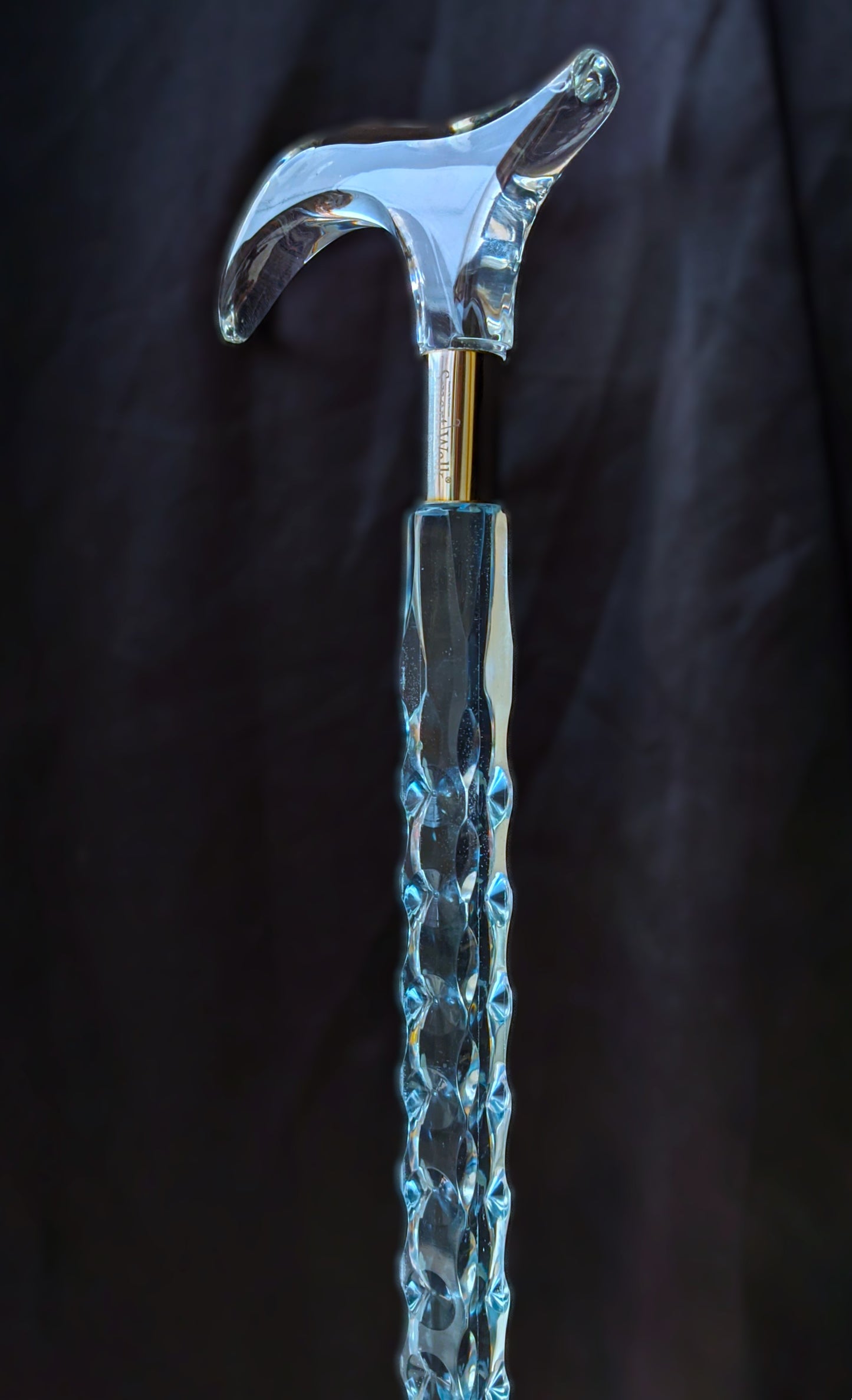 Blue Diamond Acrylic Walking Stick & Cane