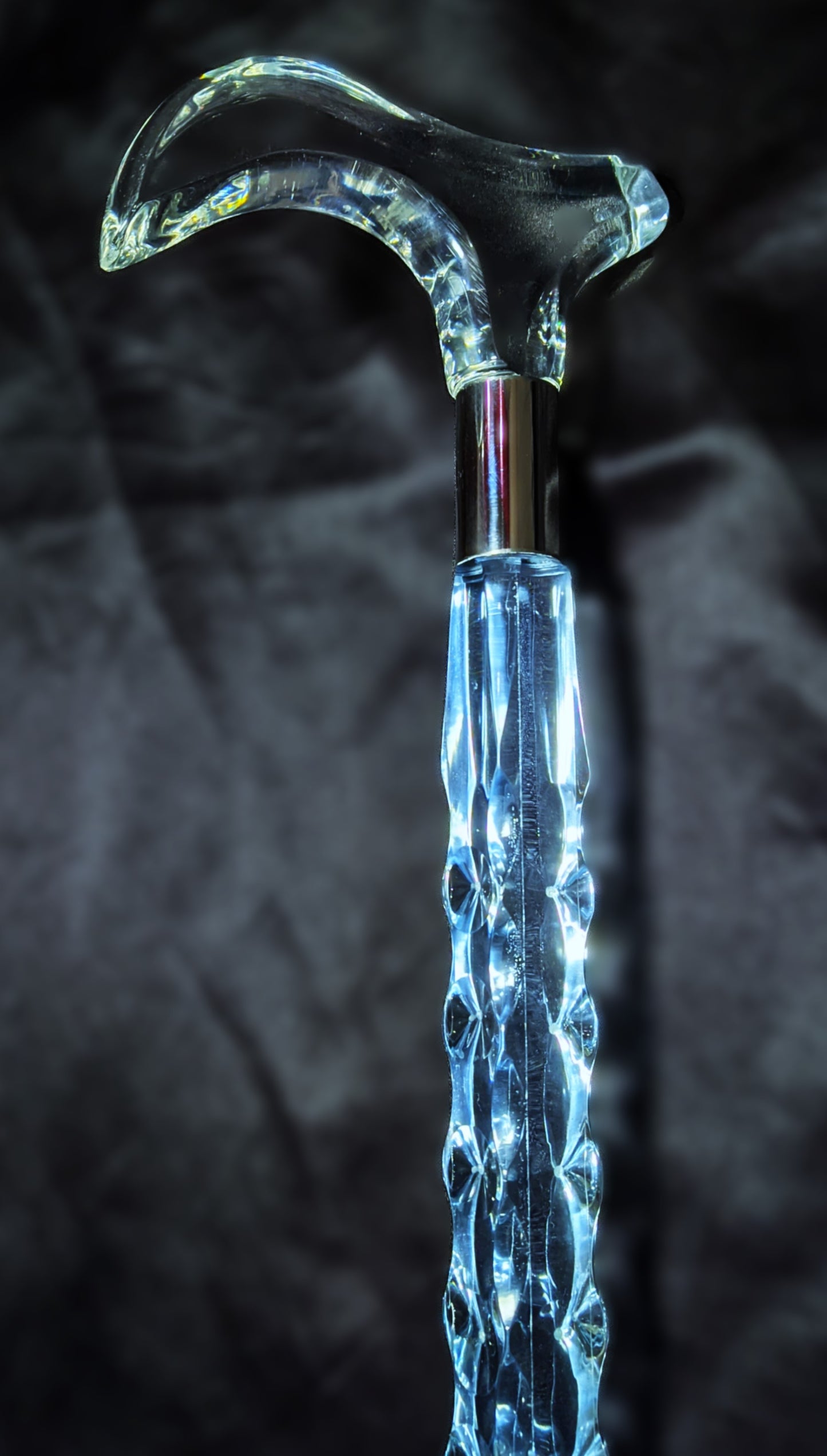 Blue Diamond Acrylic Walking Stick & Cane