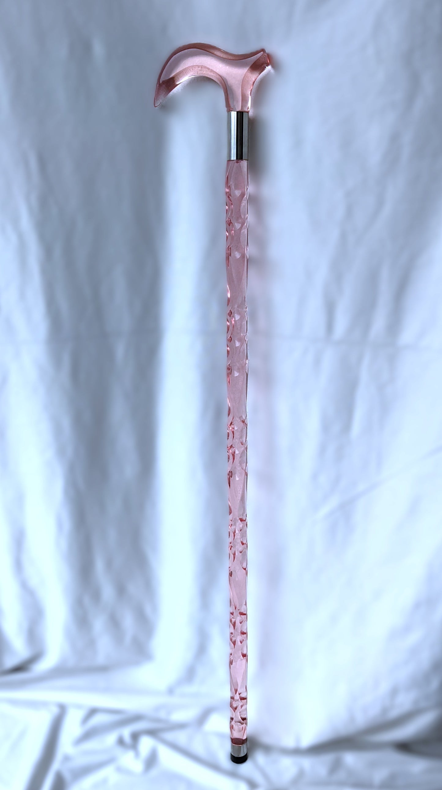 Luxury Clear Crystal Acrylic Walking Stick for Women | Elegant Transparent Cane for Seniors & Stylish Ladies | Custom Size + Gift Box