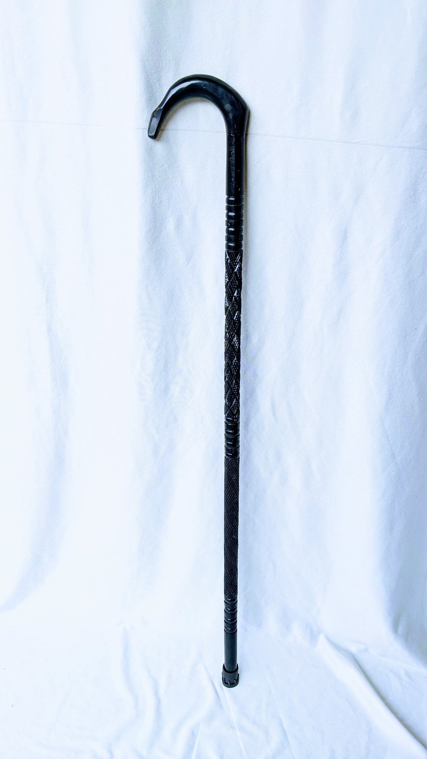 Premium Wooden Walking Stick with Horn Handle